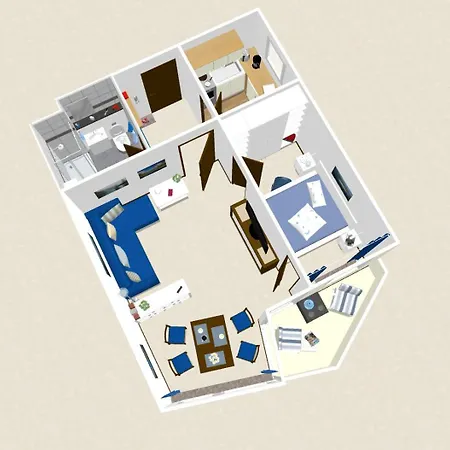 Apartment Haus Beau Rivage Blaue Koje *
