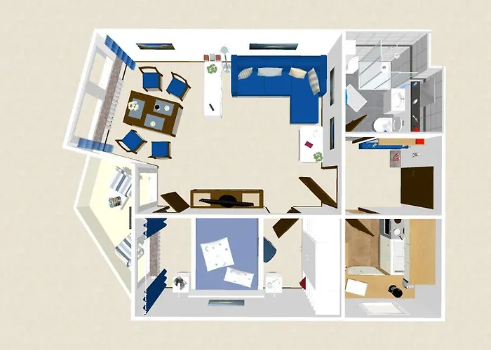 Haus Beau Rivage Blaue Koje 公寓 沙博伊茨